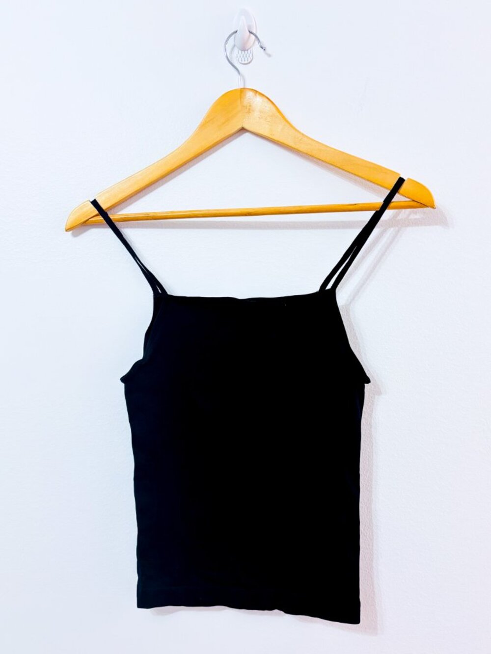 SIGNATURE EASYWEAR Black Camisole | Stretch Layering Basic | Small